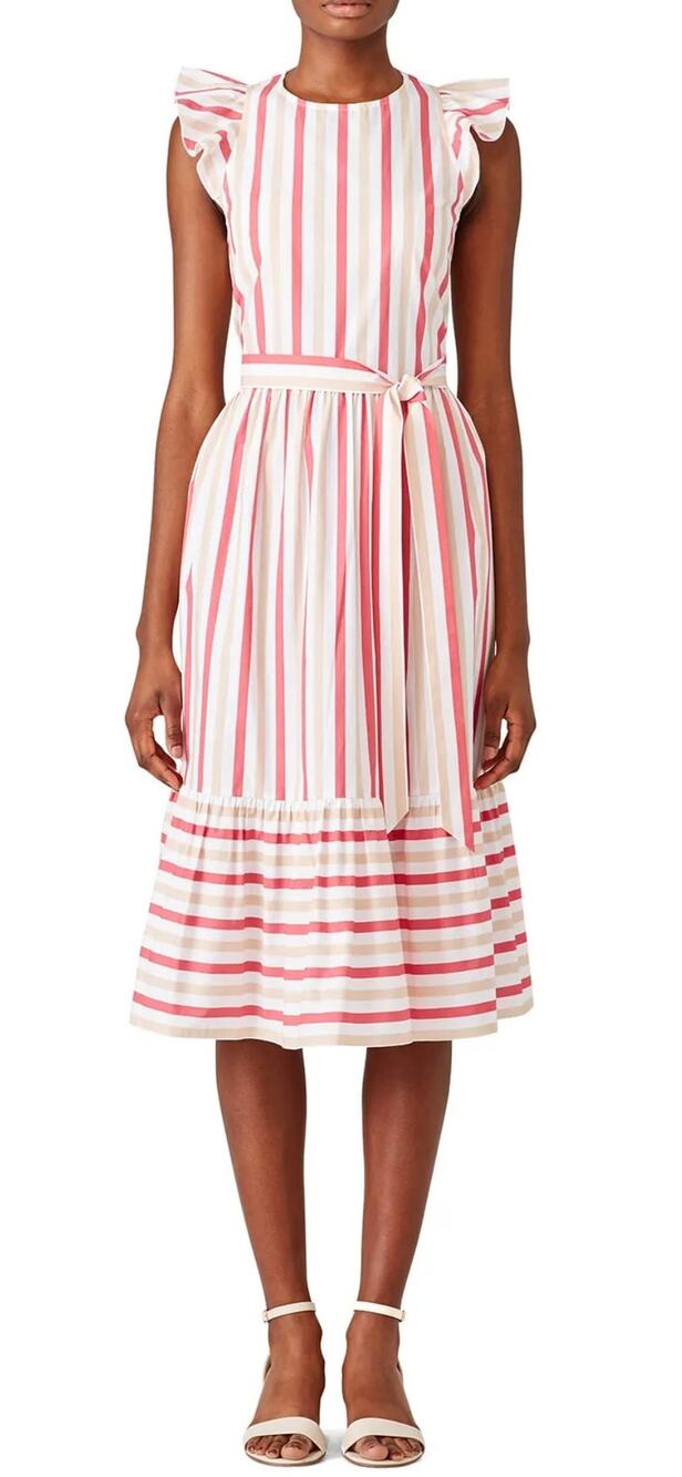 Kate Spade New York Peach Sherbert Midi Dress 2